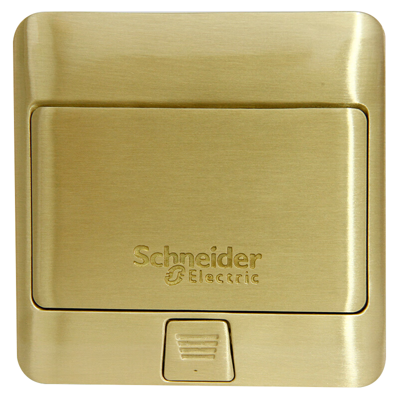 施耐德電氣 五孔地插 帶阻尼彈出式地面 地板插座銅質(zhì) (不含底盒)E226C10U