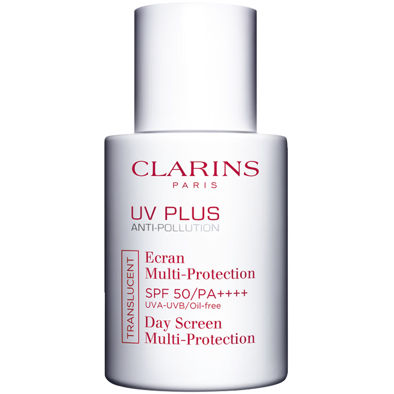 娇韵诗CLARINS抗污染防晒霜 SPF50 (透明色)30ml清透隔离打造自然肤色彩妆防晒乳法国进口