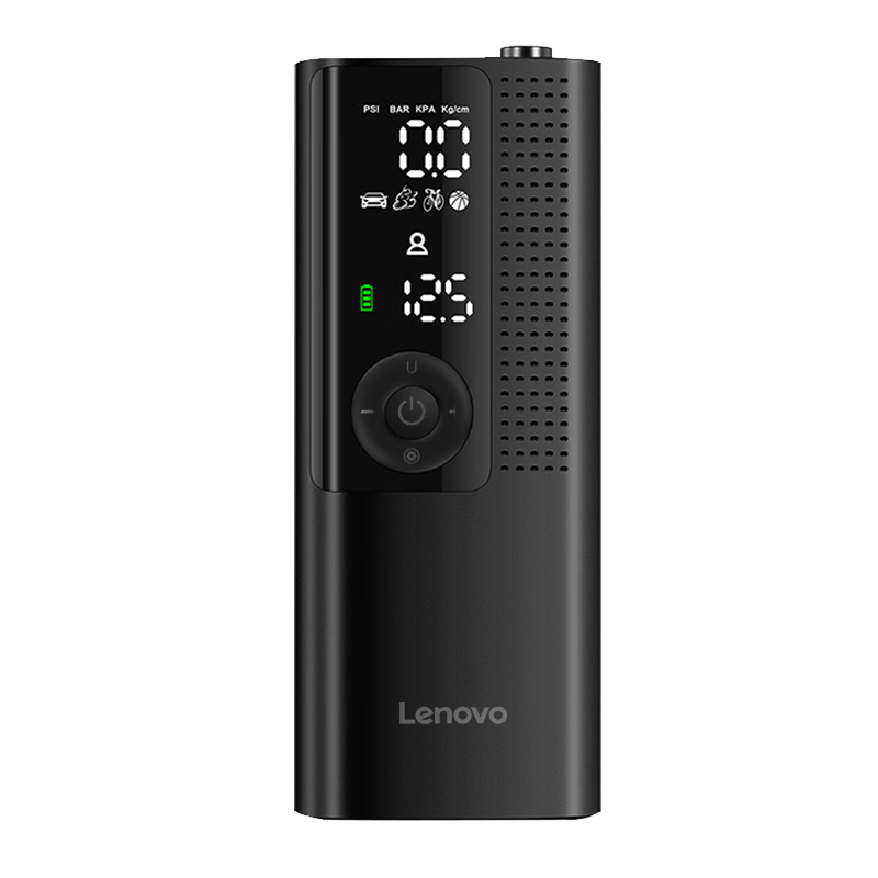 Lenovo 联想 车载充气泵汽车轮胎打气筒电动车自行车摩托车篮球足球无线充气宝