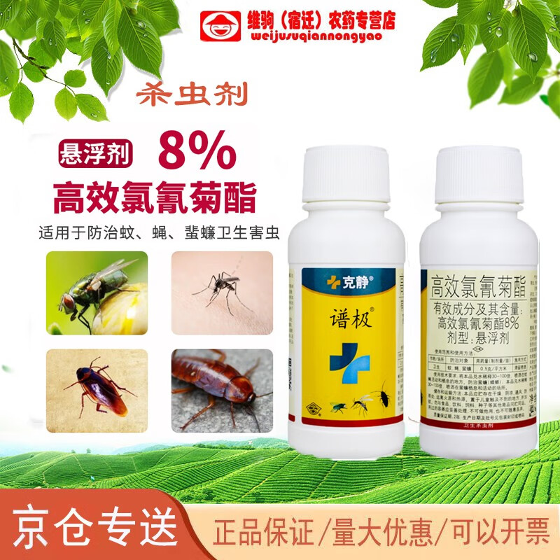 国光卫生杀虫剂克静谱极消杀蟑螂蚊子苍蝇小区学校公共场所消杀 200克