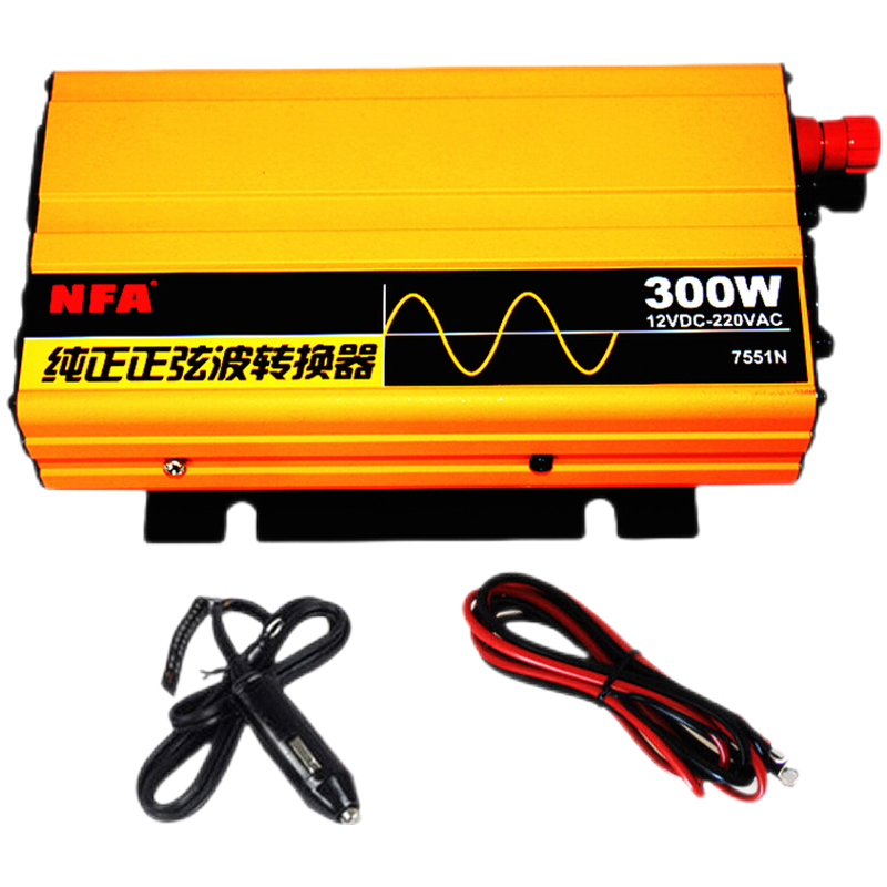 NFA紐?？怂?車載純正弦波逆變器12V轉(zhuǎn)220V 300W電源轉(zhuǎn)換器7551n高頻足功率不虛標