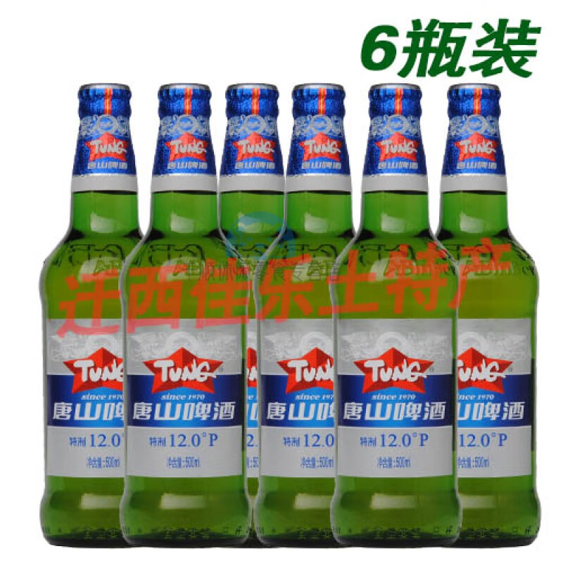shxi唐啤唐山12啤酒整箱唐山12度500ml*12瓶夺命12度多省 6瓶装泡沫箱