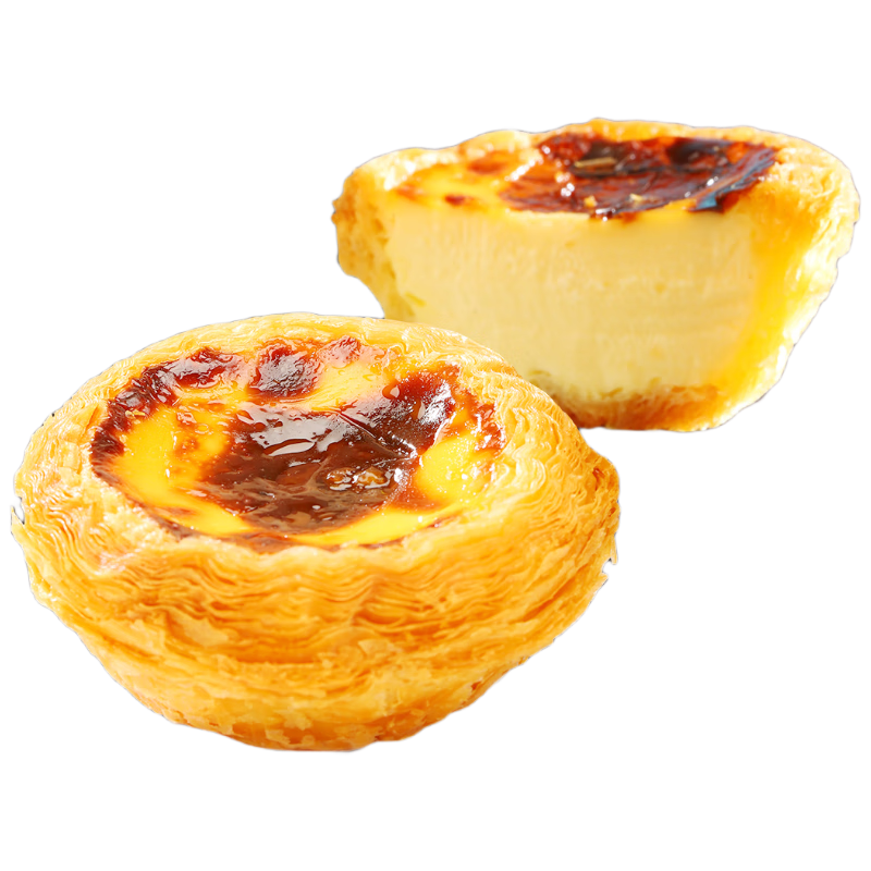 七鲜私厨冰火厚乳蛋挞6粒318g冷热双吃即食早餐黄油挞皮甜品点心