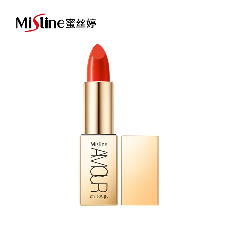 Mistine（蜜丝婷）爱慕小金条口红6#正红色3.4g