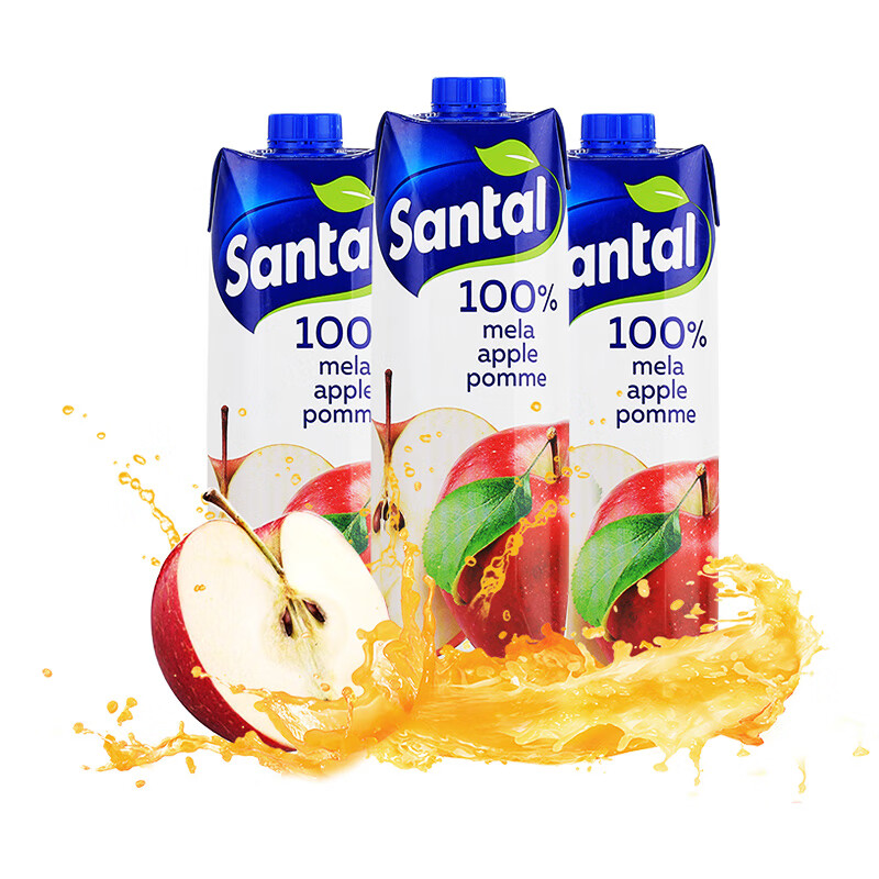 ʥ�Σ�SANTAL�������100%ƻ��֭1L*3ƿ���ڴ���֭���Ϲ���֭�ۻ�۲� ������Ʒ 14.81Ԫ