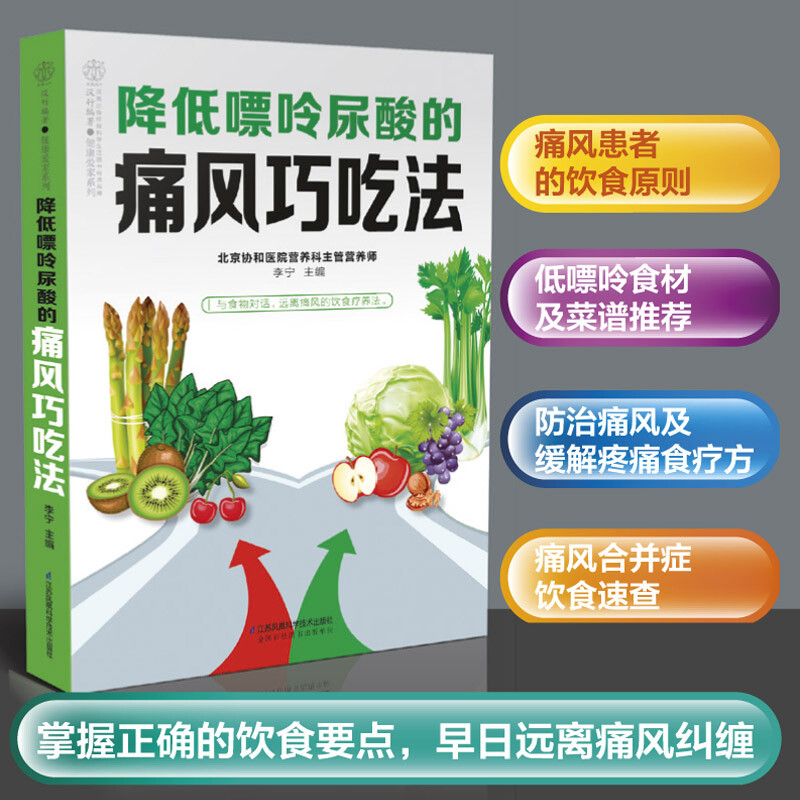 降低嘌呤尿酸的痛风巧吃法 痛风饮食指南 痛风患者膳食指南 痛风调理食疗养生书籍 非高嘌呤食材选择 平衡尿酸饮食技巧 家庭防痛风饮食指导书 痛风自我日常保健书