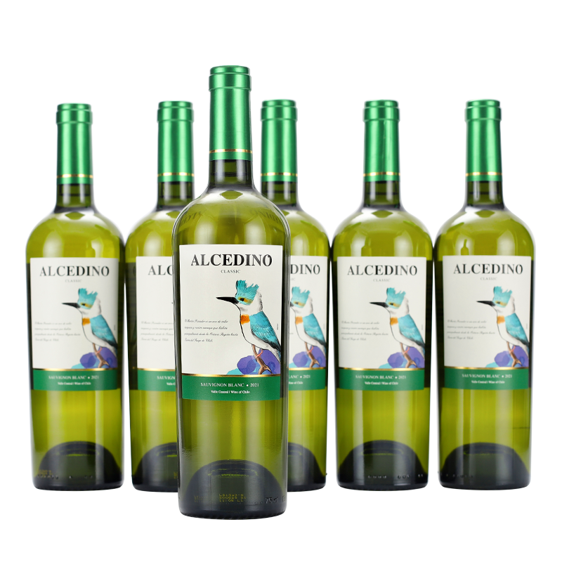 Easycheers智利原瓶原装进口红酒 安第斯翠鸟长相思干白葡萄酒750ml*6瓶整箱