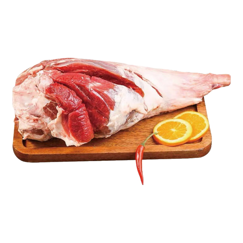 马佳肴【青海特产】烧烤季 草膘 藏羊肉 带骨法式羊后腿5斤生鲜年货礼盒 法式羊腿带骨 5斤
