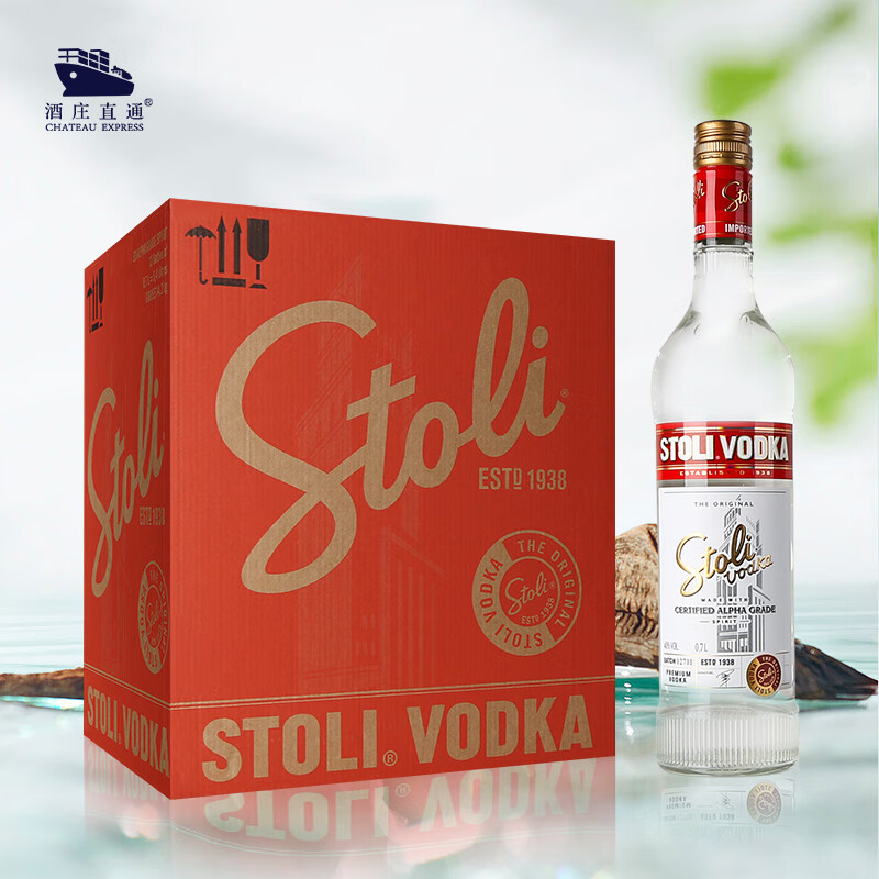 苏连红（STOLICHNAYA）伏特加 拉脱维亚 洋酒伏特加  原装进口洋酒 百搭调酒基酒 苏连红伏特加 700mL 12瓶