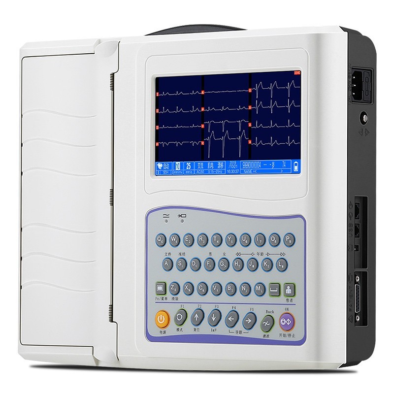 心电图机ecg-3312十二道12导联自动分析诊所便携式一体机 ecg-331