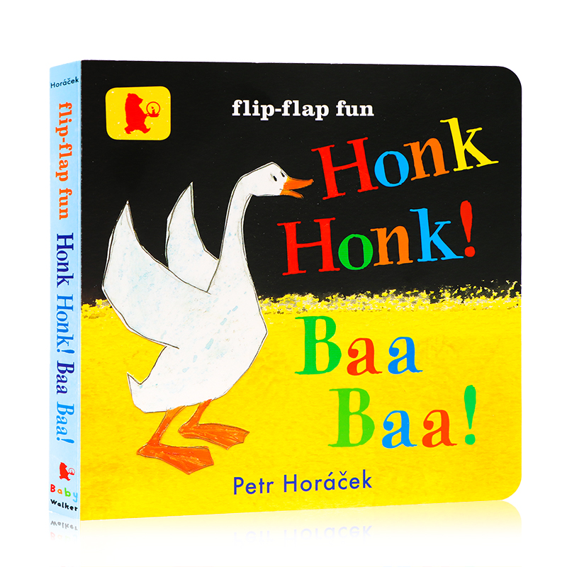 英文原版绘本 honk, honk! baa, baa! 异形纸板书 名家petr horacek作