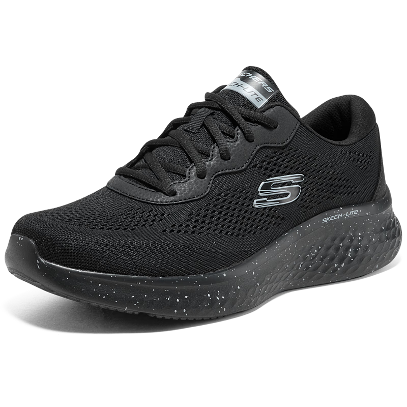 再降价、plus会员：Skechers 斯凯奇 男鞋运动休闲鞋厚底缓震健步鞋网面透气 