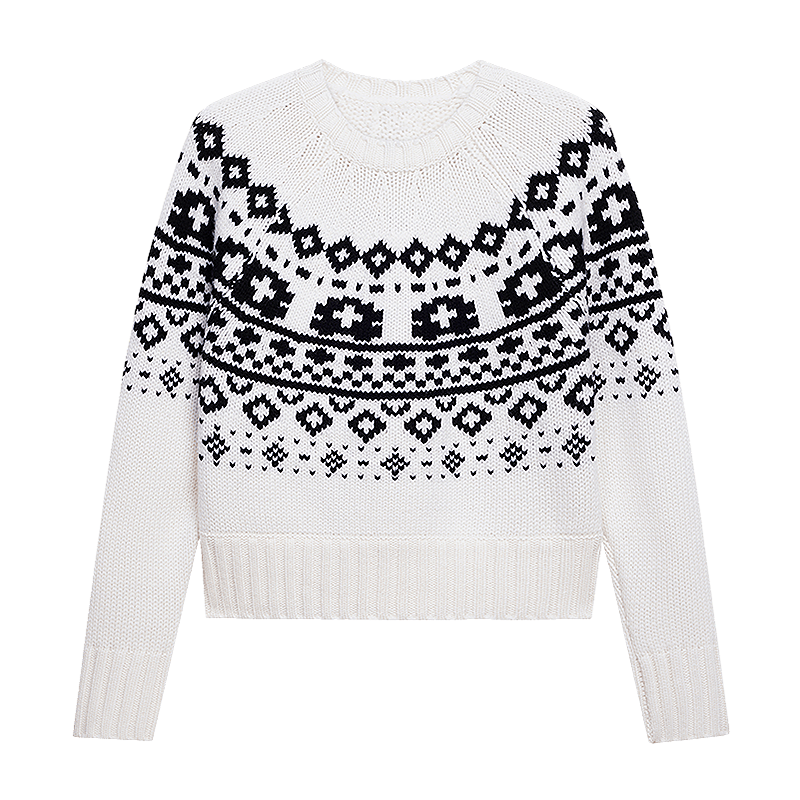 BLUE ERDOS��֯��Ů�ﶬʥ����Ѷ�����ë���ޱ�ůë��B246A0028 �ڰ׼��� 170/88A/L