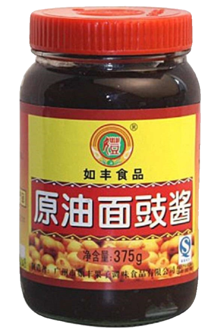隽颜堂如丰原油面豉酱豆豉酱增城特产香辣黄豆酱375g拌面广式食品 375