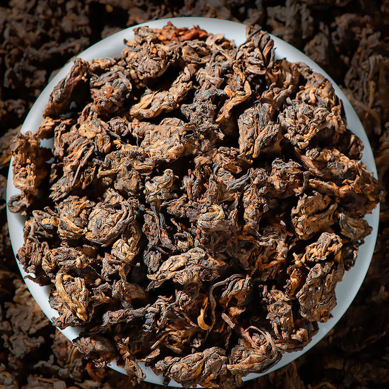 禾澹小地方廿载茶头普耳茶熟茶老茶头年云南茶化石南糯山茶叶 500g