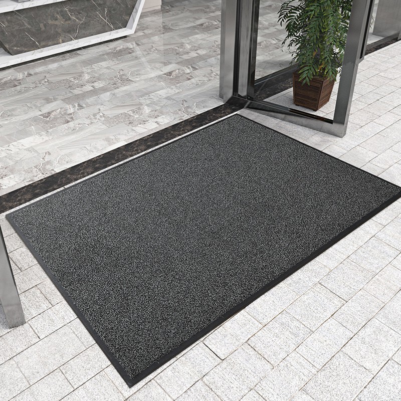 德洁防滑浴室地垫门口拼接垫子卫生间吸水防滑家用免洗硅胶门垫 红色 300*180CM(含边框尺寸 大门)