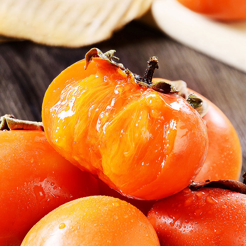 金百粟现摘陕西火晶柿子  应季软甜多汁甜柿新鲜柿子软柿整箱现发 流心火晶柿子30枚【30g+】