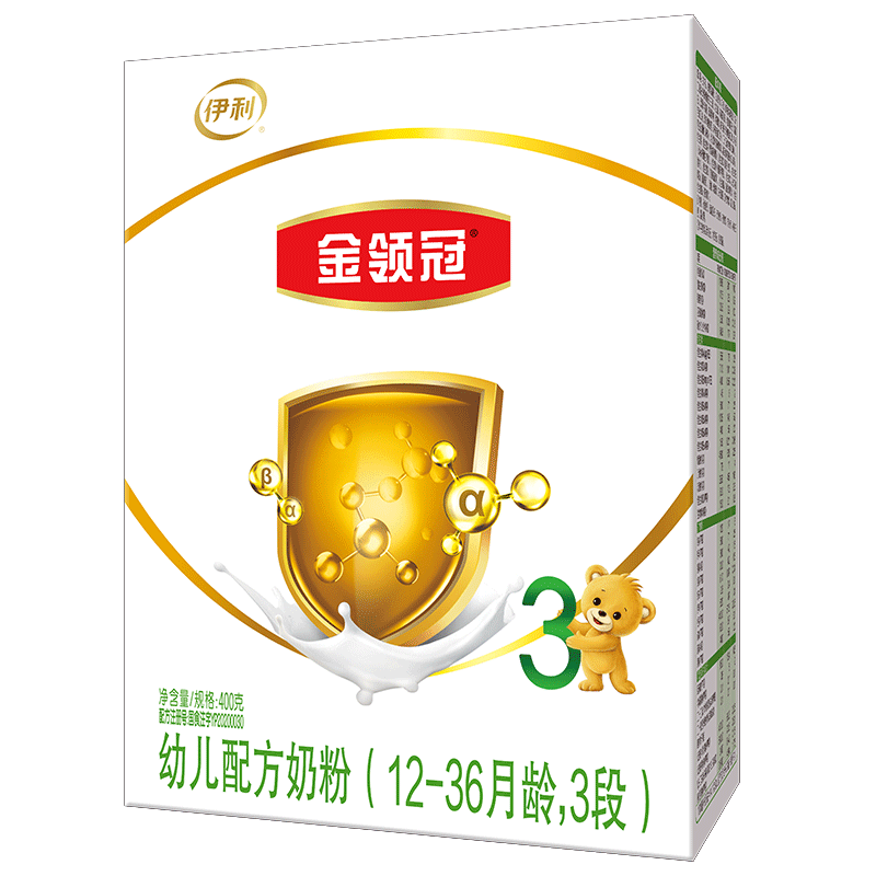伊利全新升级】伊利金领冠育护3段奶粉400g盒装1-3岁幼儿配方奶粉三段
