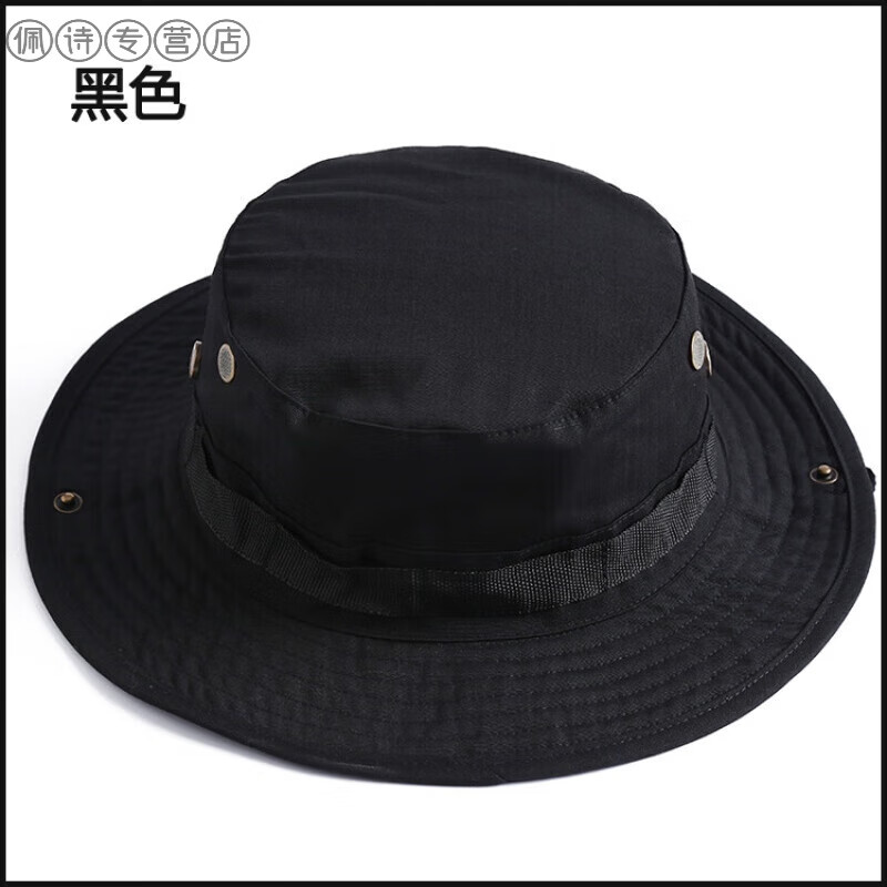 迷彩奔尼帽户外圆边帽男防晒太阳军用帽遮阳帽夏季骑行登山钓鱼渔夫帽