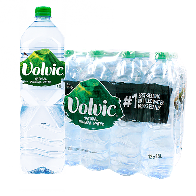 富维克(volvic)法国原装进口volvic火山岩泉水整箱纯净 富维克1500ml*