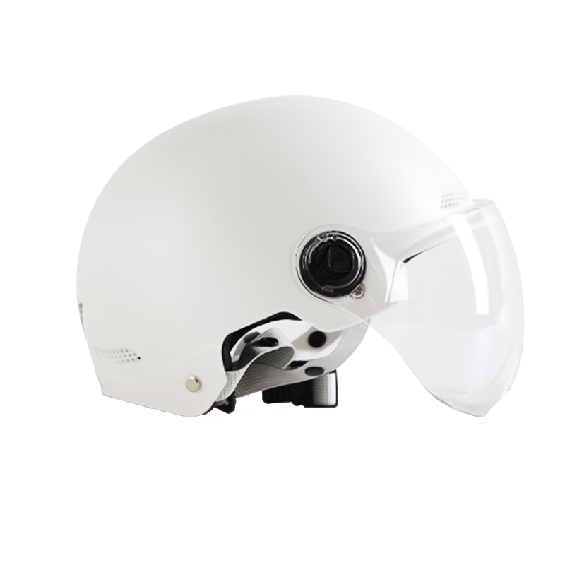 绿源（Luyuan）电动车自行车头盔 3C认证 四季通用 哑光灰【不带护耳】赠茶色长镜
