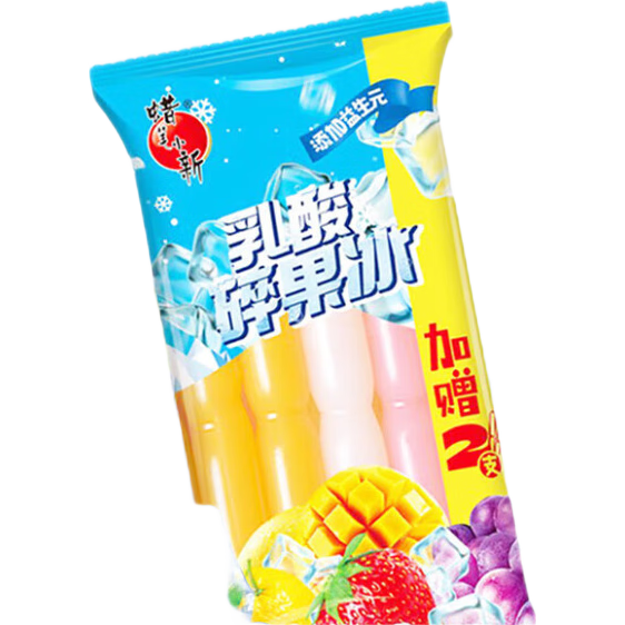 蜡笔小新 乳酸碎果冰 850ml 多种口味 益生元 棒棒冰碎碎冰冰 夏日冷饮