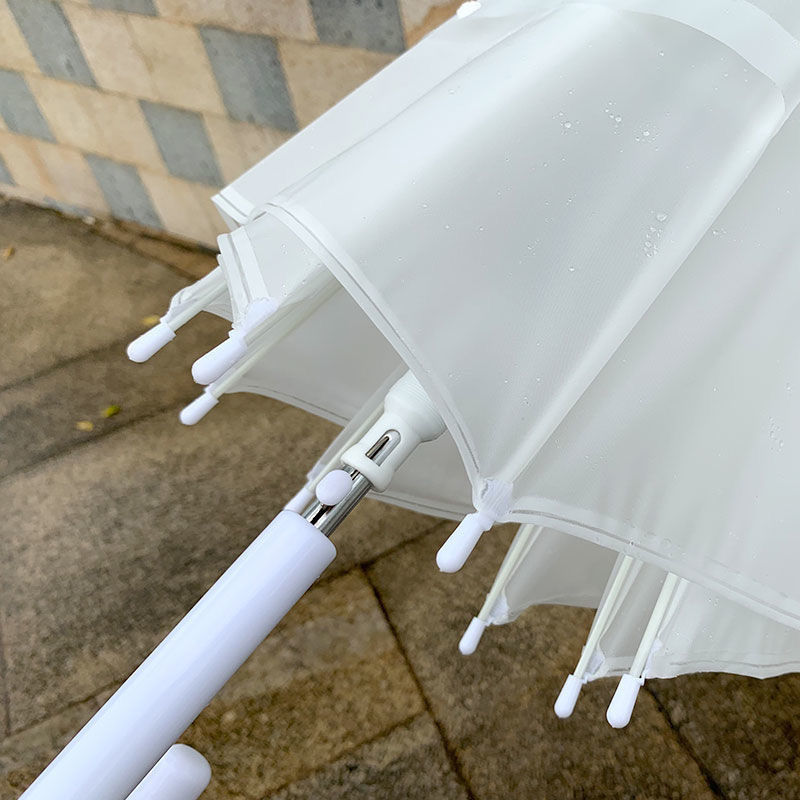 透明雨伞磨砂雨伞网红雨伞照雨伞男女两用伞学生伞晴雨两用伞 磨砂