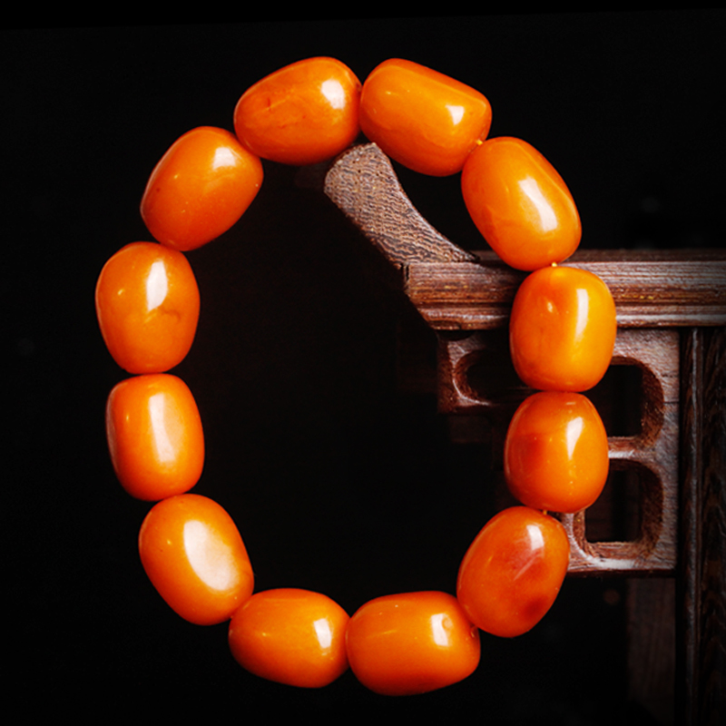 宫艳 琥珀手链蜜蜡手串送老婆随形天然包浆老蜜男女款实用男友2024年