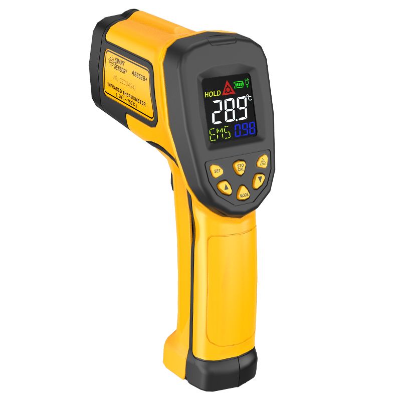 希瑪 紅外線測溫儀 紅外測溫槍 油溫溫度計 測溫槍工業(yè)  電子溫度計 AS852B+充電套裝