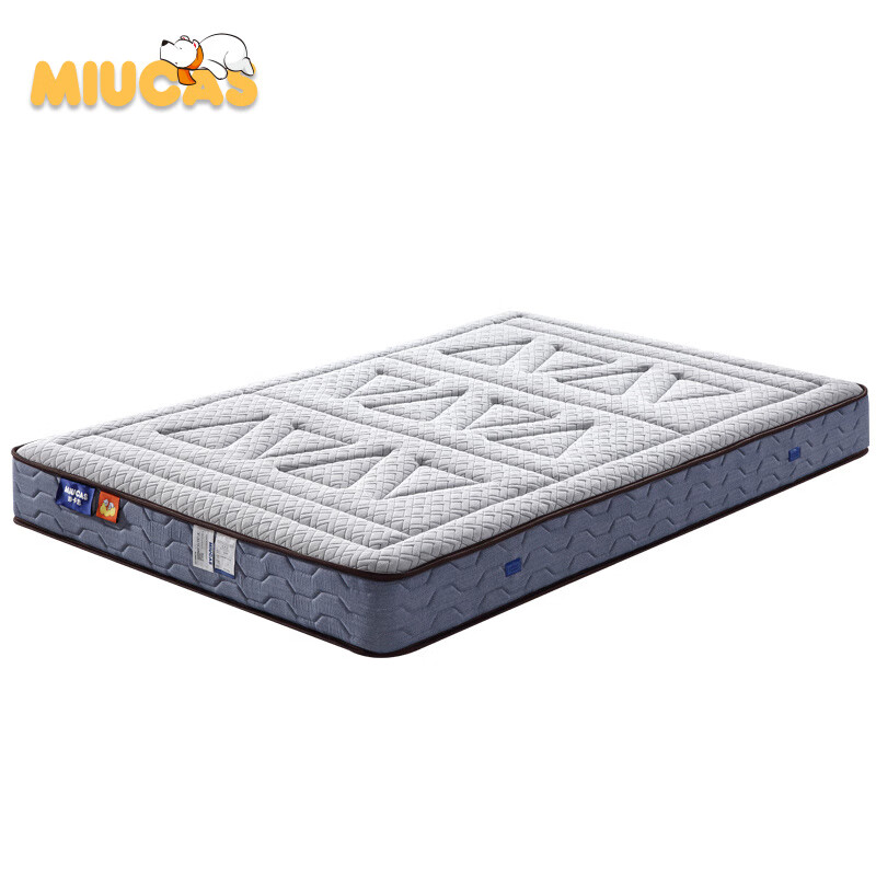 妙卡思  M-009 3D弹簧床垫 比利时恒温面料 舒适弹簧床垫 浅灰色 1350*1900