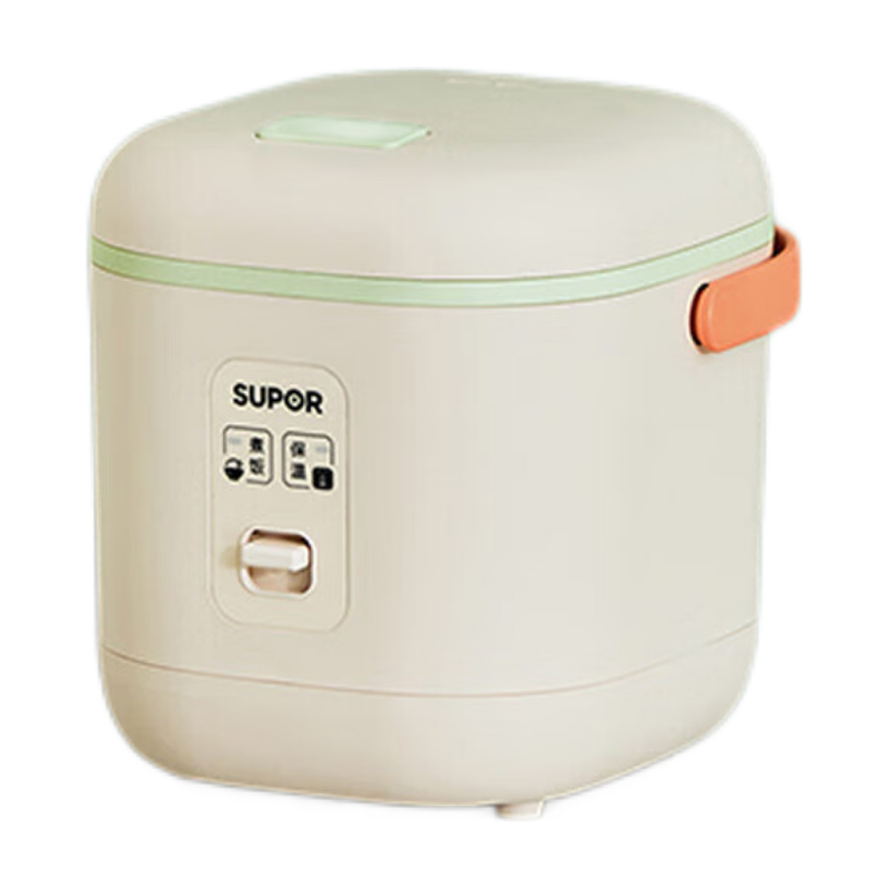 苏泊尔（SUPOR）电饭煲电饭锅1.2L迷你1-2人麦饭石色内胆多功能小电饭煲SF12FB627B 牛油果绿 1.2L