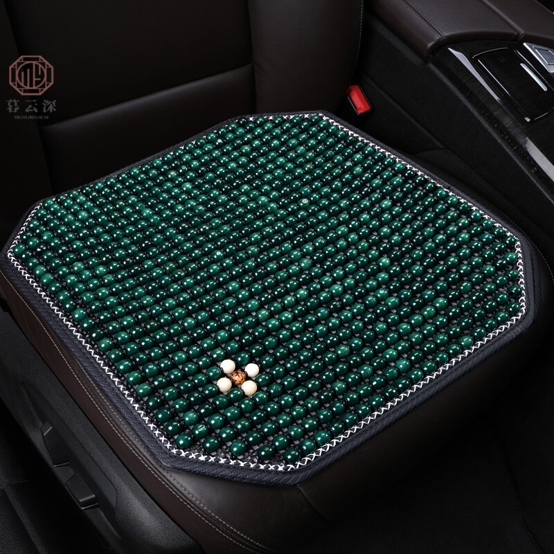 漂傲老板椅夏凉垫 木珠老板椅子坐垫单片透气夏季办公室椅垫凉垫 翡翠