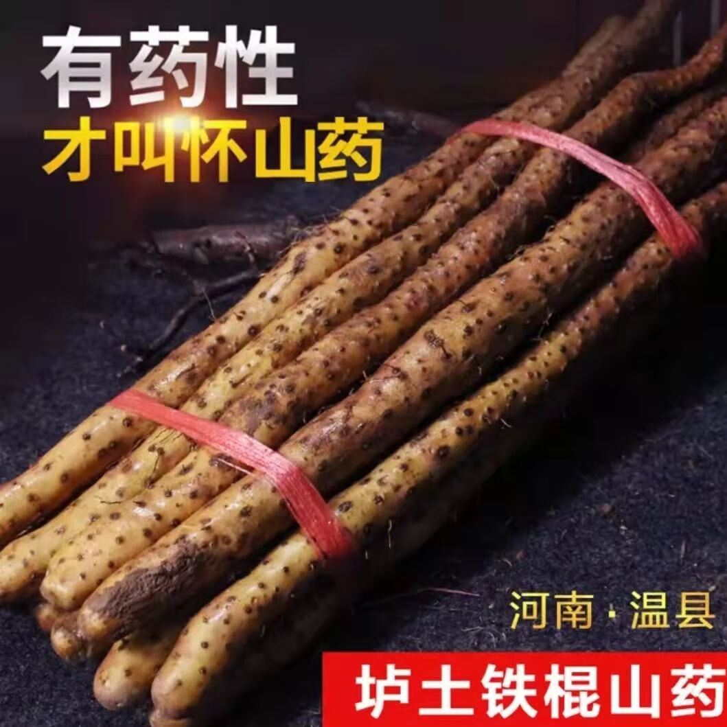 源头直发[土老汉]焦作温县铁棍山药温县垆土铁棍山药秋冬滋补食材 家庭装净重5斤中果 48厘米左右