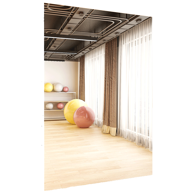 安尔雅 舞蹈室镜子贴墙玻璃定制全身镜家用教室瑜伽跳舞健身房练舞镜