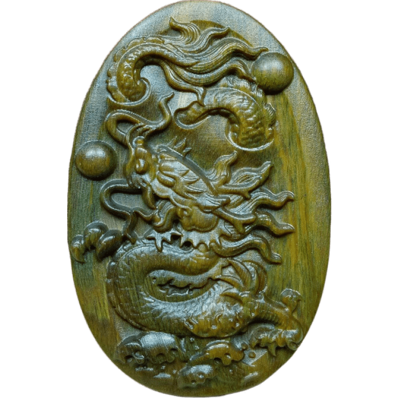 淘吻綠檀木雕生肖鼠?；⑼醚蚝镫u狗豬吊墜 綠色木頭雕刻項(xiàng)鏈掛件 綠檀龍461款 大款