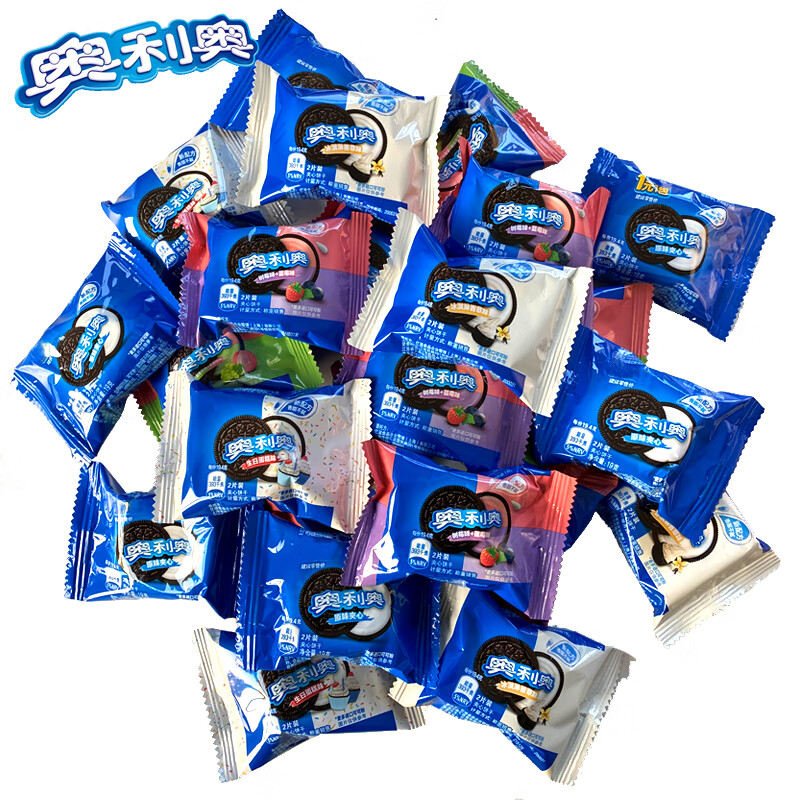 【品质保证】夹心饼干散装原味巧克力草莓1000g约独立小包儿童零食