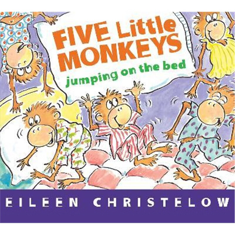 预订five little monkeys jumping on the bed board book
