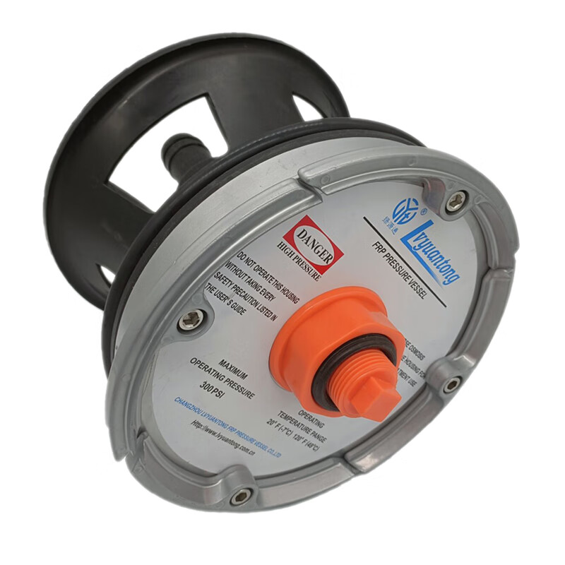 定制反渗透玻璃钢ro膜壳配件端盖端板040密封圈 膜壳进水端盖 300psi