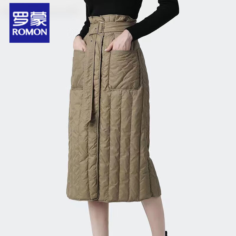 女装冬裙女秋冬新款加厚羽绒棉裙半身裙冬季中长款冬天裙子冬长裙外穿