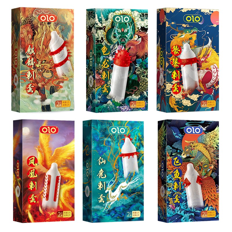 套异型入珠套套螺纹大颗粒凸起波点狼牙套加长安全套成人计生情趣用品