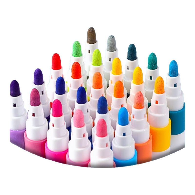 正版丙烯马克笔儿童可爱专用业不透纸可叠色学生美术幼儿园DIY 丙烯马克24色