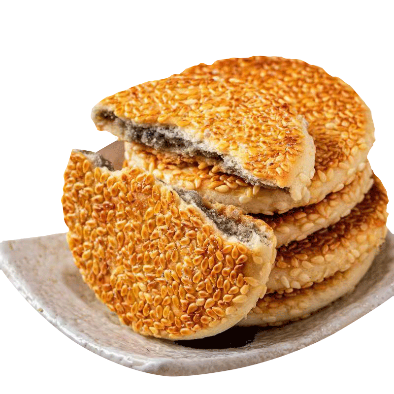 倍绝椒盐芝麻饼糖尿人孕妇中老年人爱吃的健康小零食品无糖精控专 麻饼混合20个