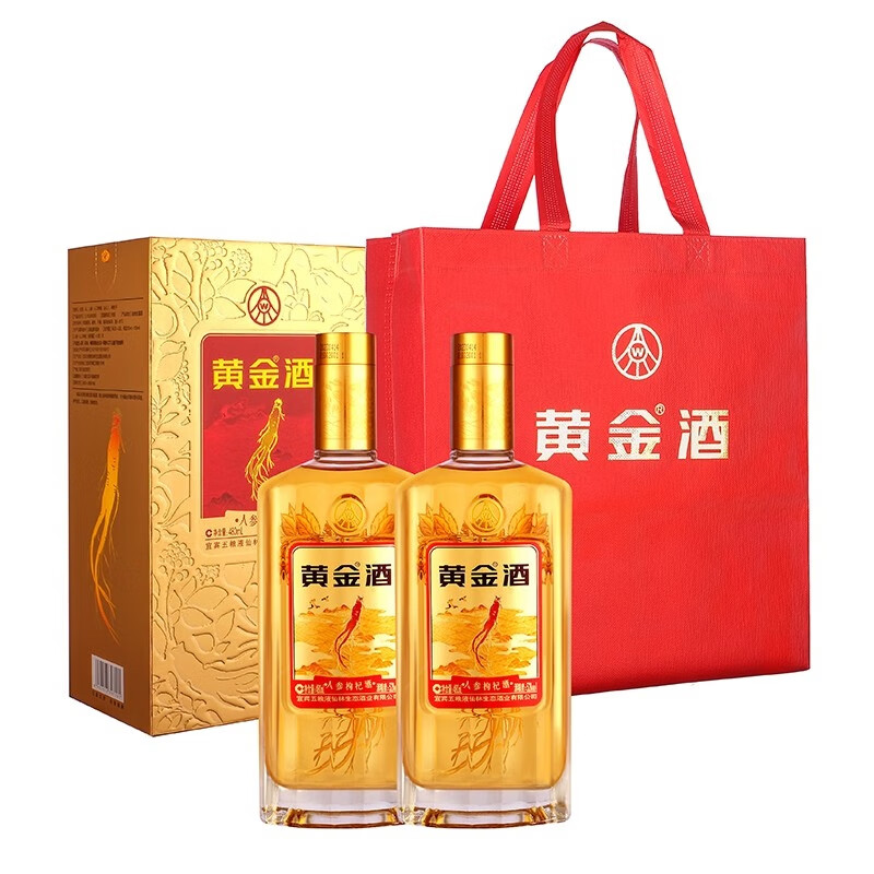 五粮浓香五粮液仙林生态酒业出品 商务宴席过节送礼酒 52度 480mL 6瓶 黄金酒人参枸杞酒整箱