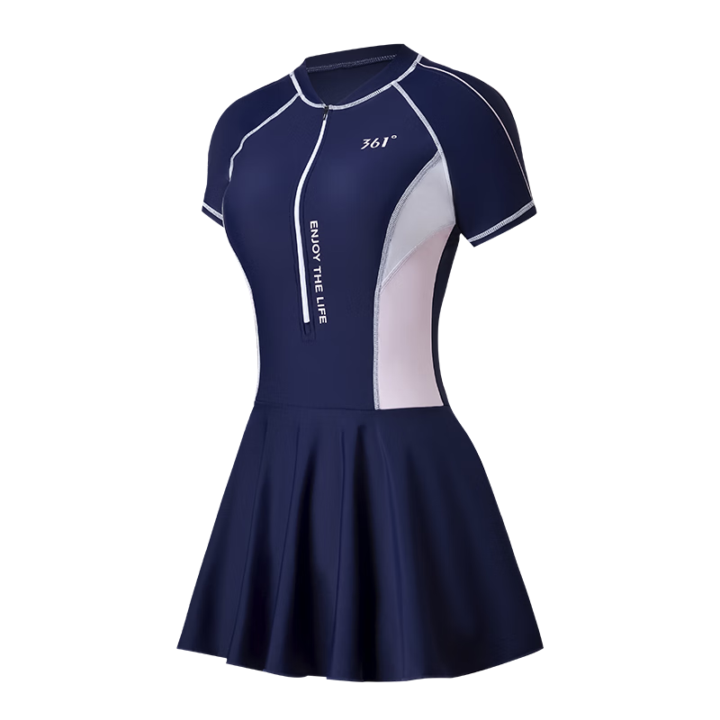 361��Ӿ��Ů���屣���ڶ�ȹʽ��Ӿ���Ը��¿�ʱ�����ݴ�����ȪӾ���⴩ �ط�ɫ L ����������49kg-54kg��