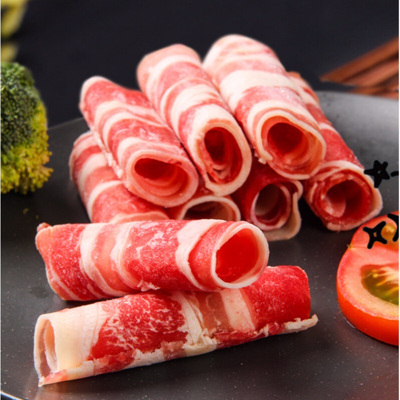 咏华春新鲜肥牛肉卷火锅食材原切牛肉海底捞火锅配菜4斤