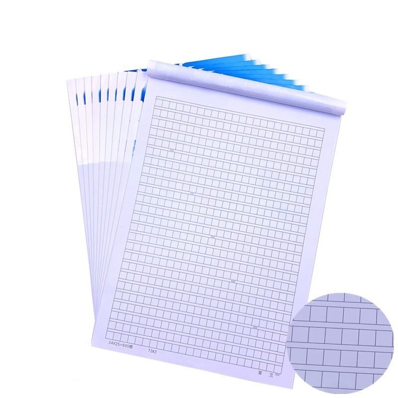 绿文(luwen) a4信纸稿纸作文纸学生原稿纸学生用考试用600格a4信签纸