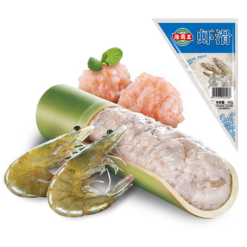 海霸王 虾滑 150g/袋 虾肉含量≥85%火锅食材 烧烤食材 关东煮食材