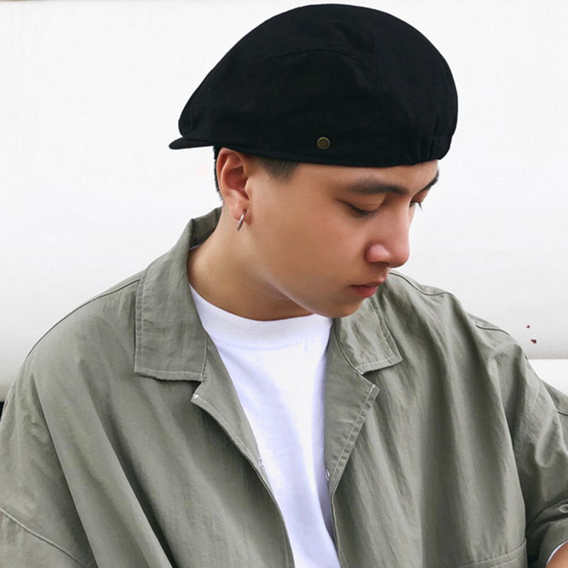 拂晓阁(fuxiaoge)日系复古文艺鸭舌帽子贝雷帽英伦潮男女士反戴报童帽