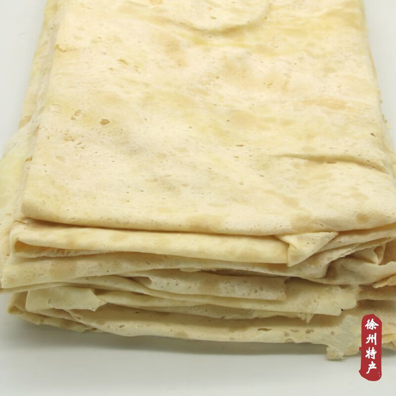 苏北特产徐州邳州手工煎饼纯小麦细面白面大铁鏊煎饼现烙约480克