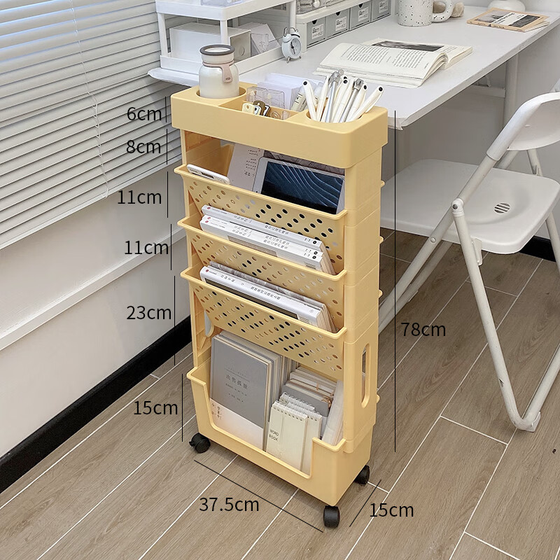 默然诺尔书本收纳箱放书箱教室用高中生学生装书的箱子带轮轮子书籍盒